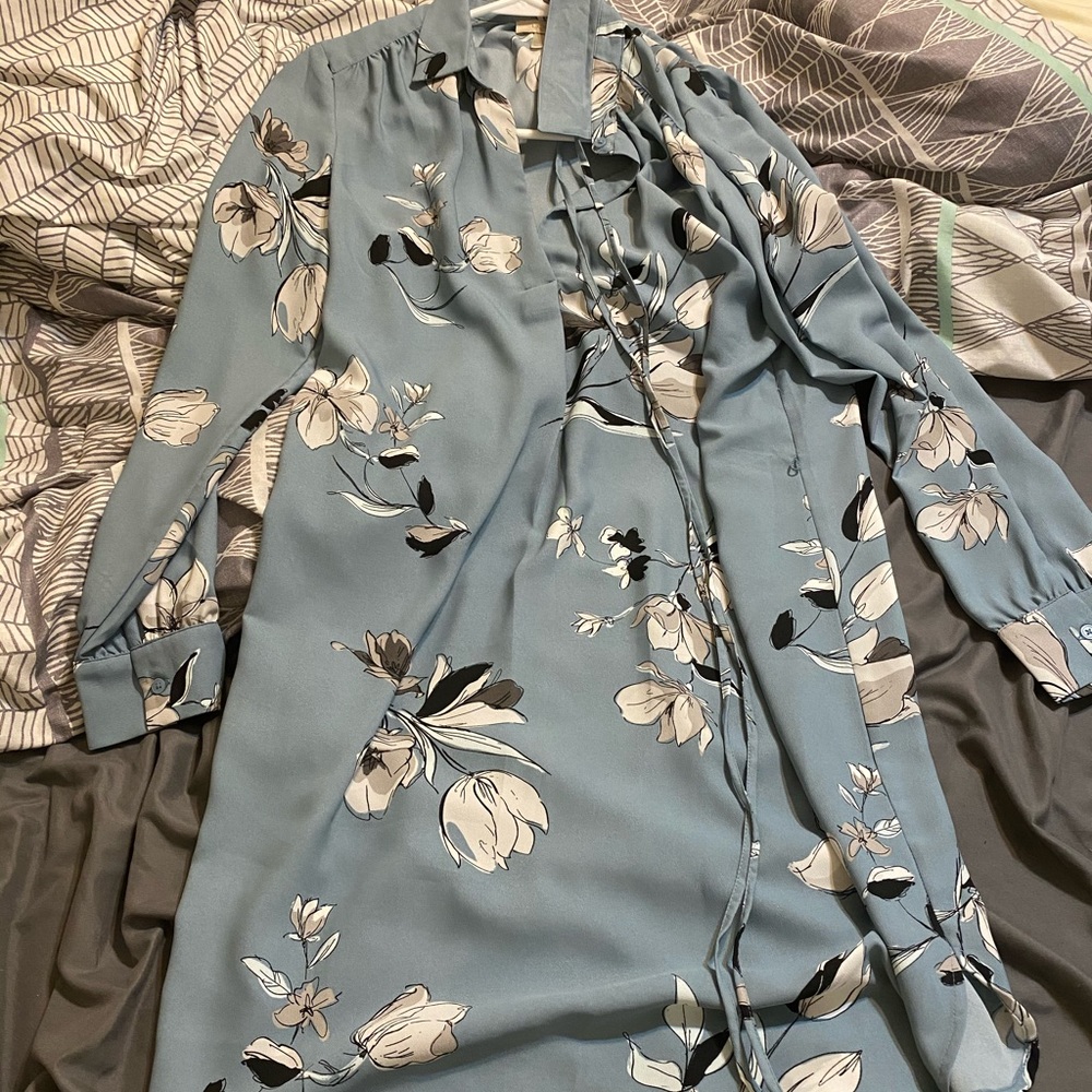 Loft Dress with string belt tie
